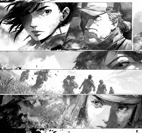 漫画追更记录本与标记页面的示意